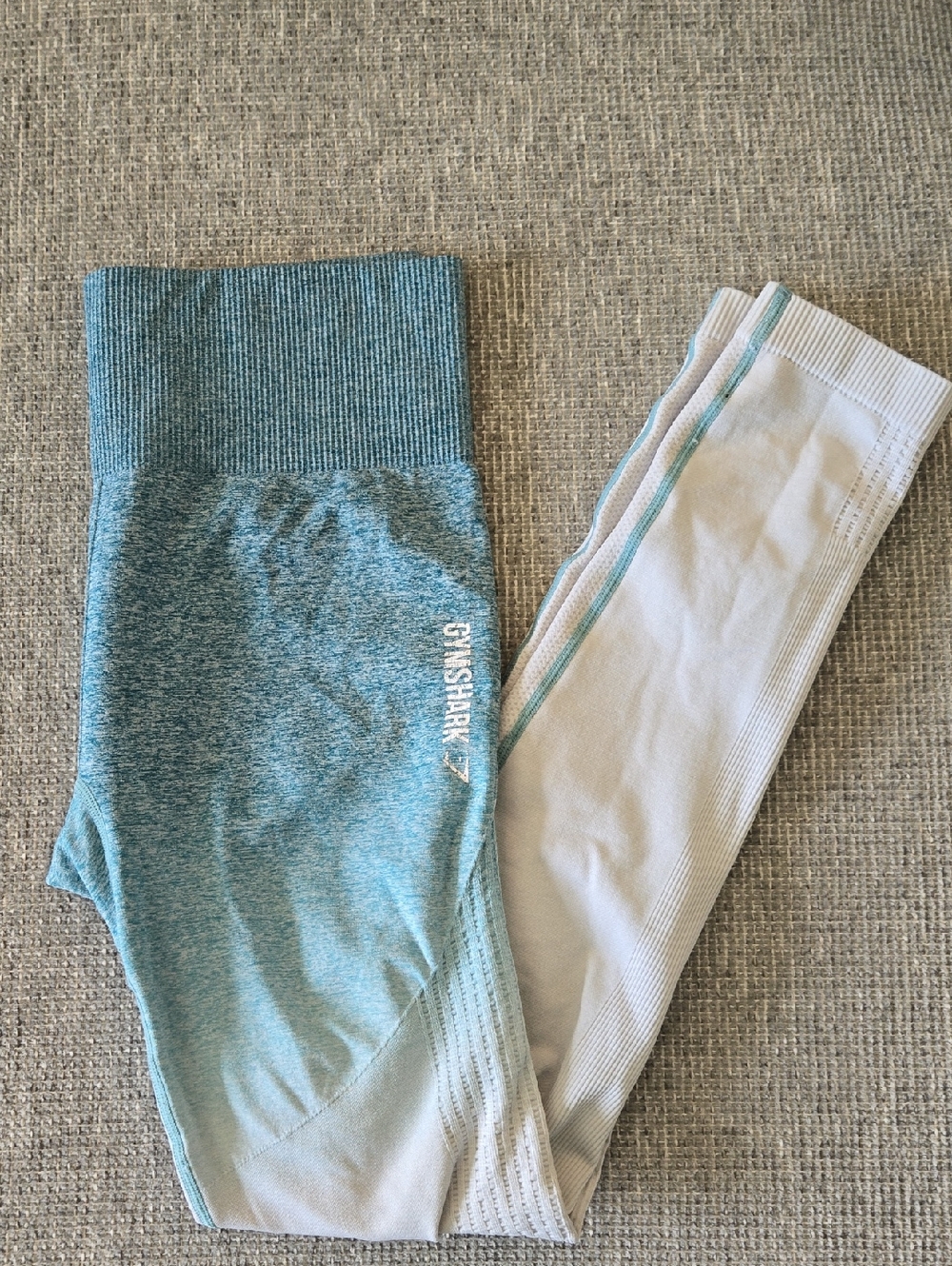 Gymshark Womens Teal Ombre Seamless Leggings